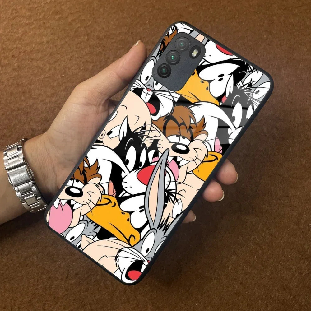 Cute Bugs Bunny Glass Case Cover For Poco - ShopOnCliQ