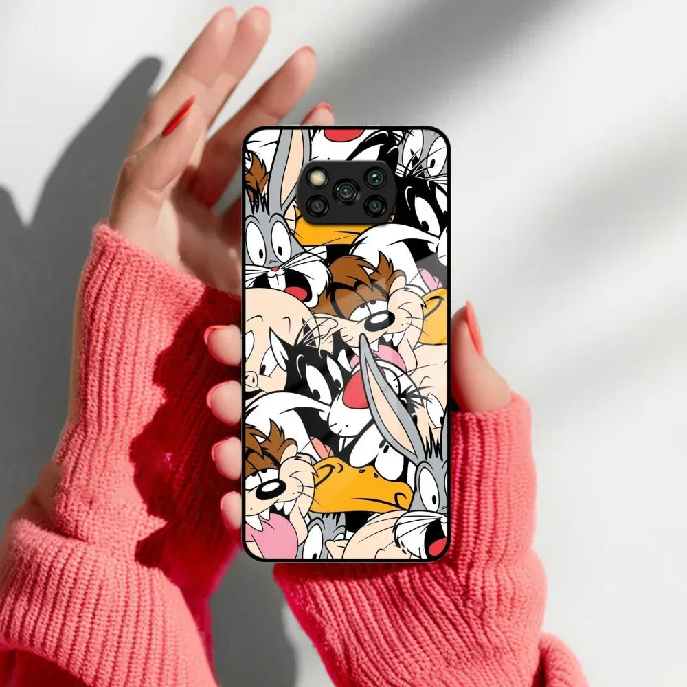 Cute Bugs Bunny Glass Case Cover For Poco - ShopOnCliQ