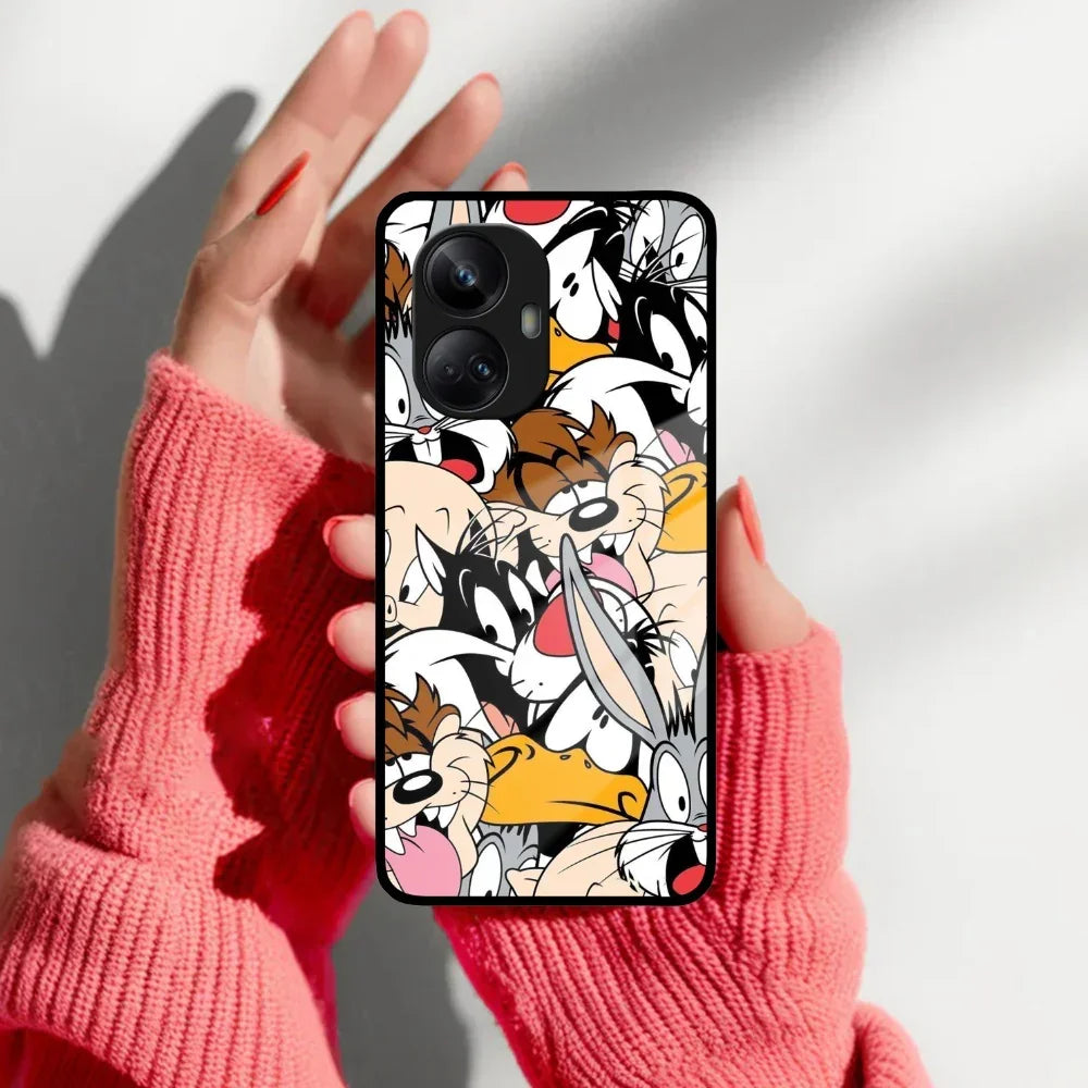 Cute Bugs Bunny Glass Case Cover For Realme/Narzo - ShopOnCliQ