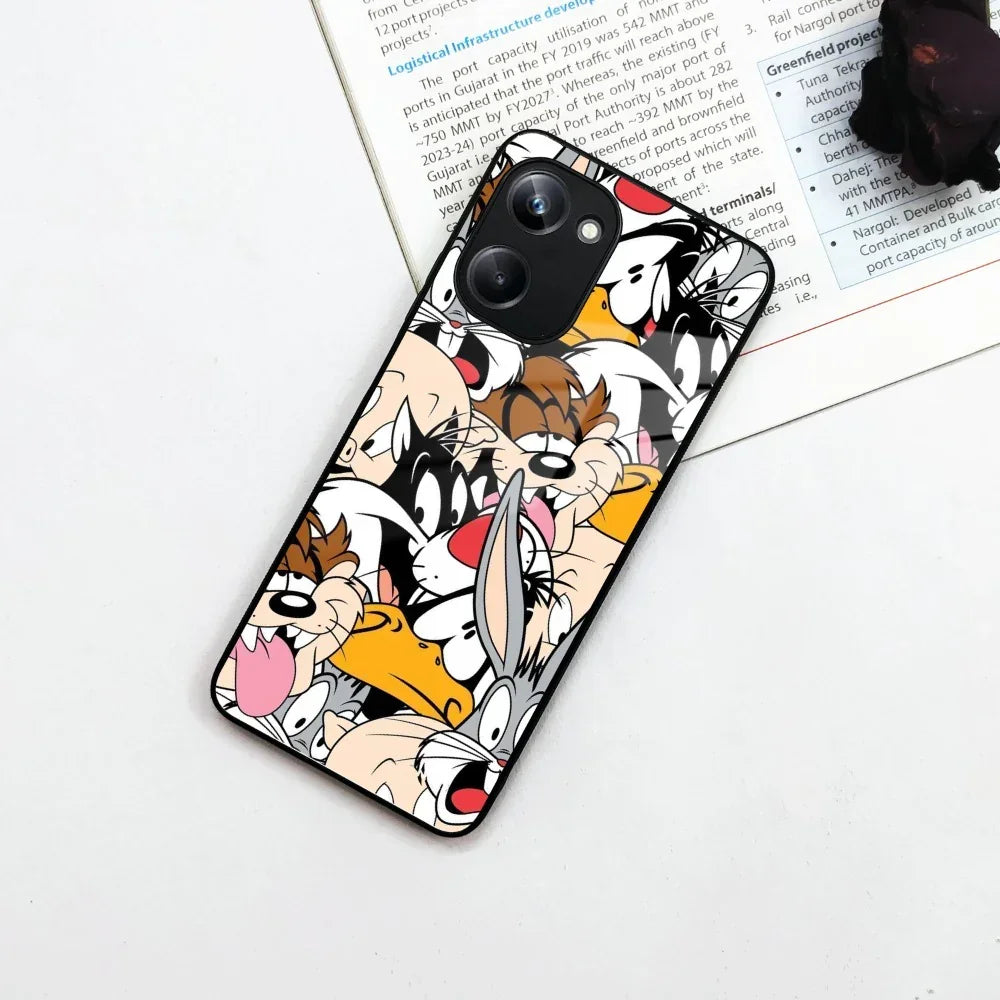 Cute Bugs Bunny Glass Case Cover For Realme/Narzo - ShopOnCliQ