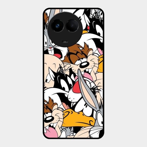 Cute Bugs Bunny Glass Case Cover For Realme 11 5G