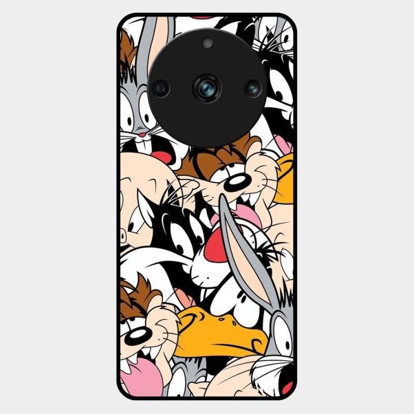 Cute Bugs Bunny Glass Case Cover For Realme 11 Pro Plus 5G