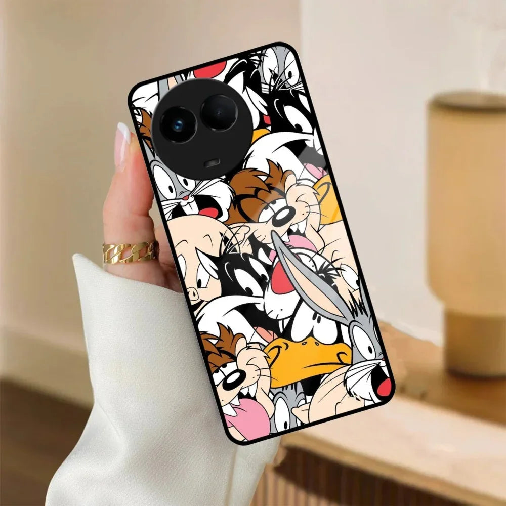 Cute Bugs Bunny Glass Case Cover For Realme/Narzo - ShopOnCliQ