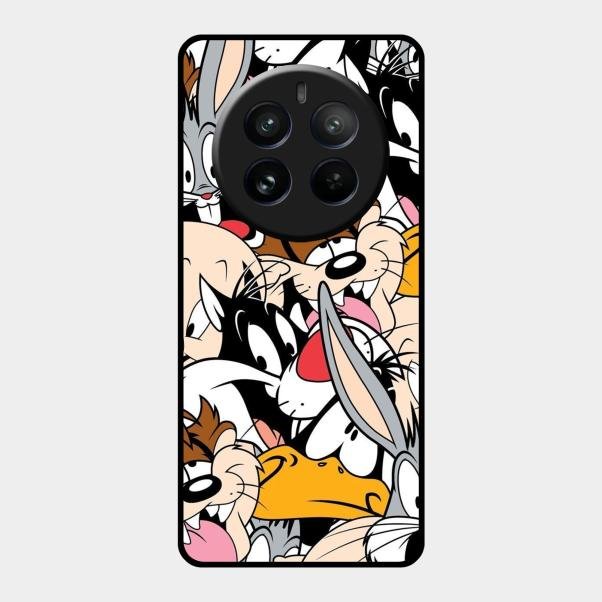 Cute Bugs Bunny Glass Case Cover For Realme 12 Pro Plus 5G