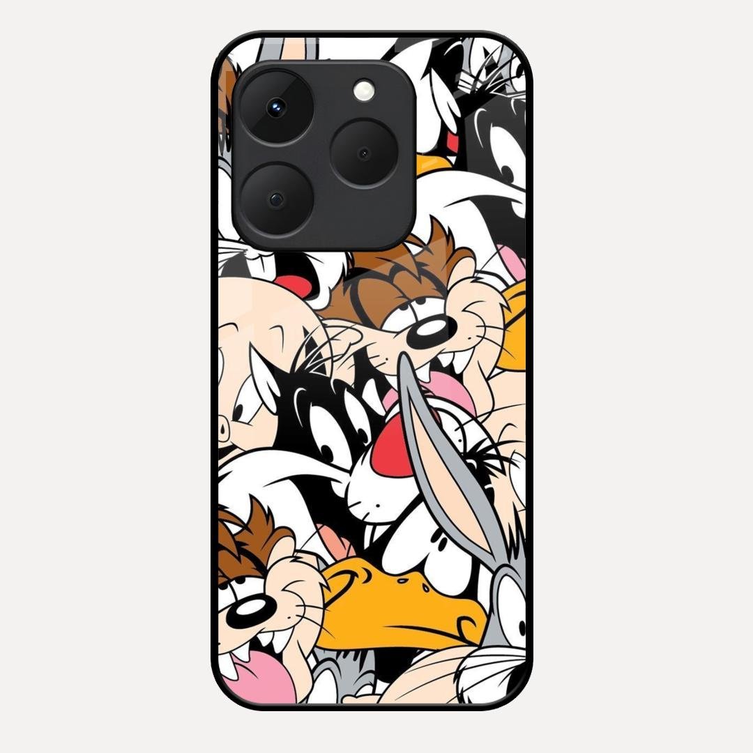 Cute Bugs Bunny Glass Case Cover For Realme 15T 5G