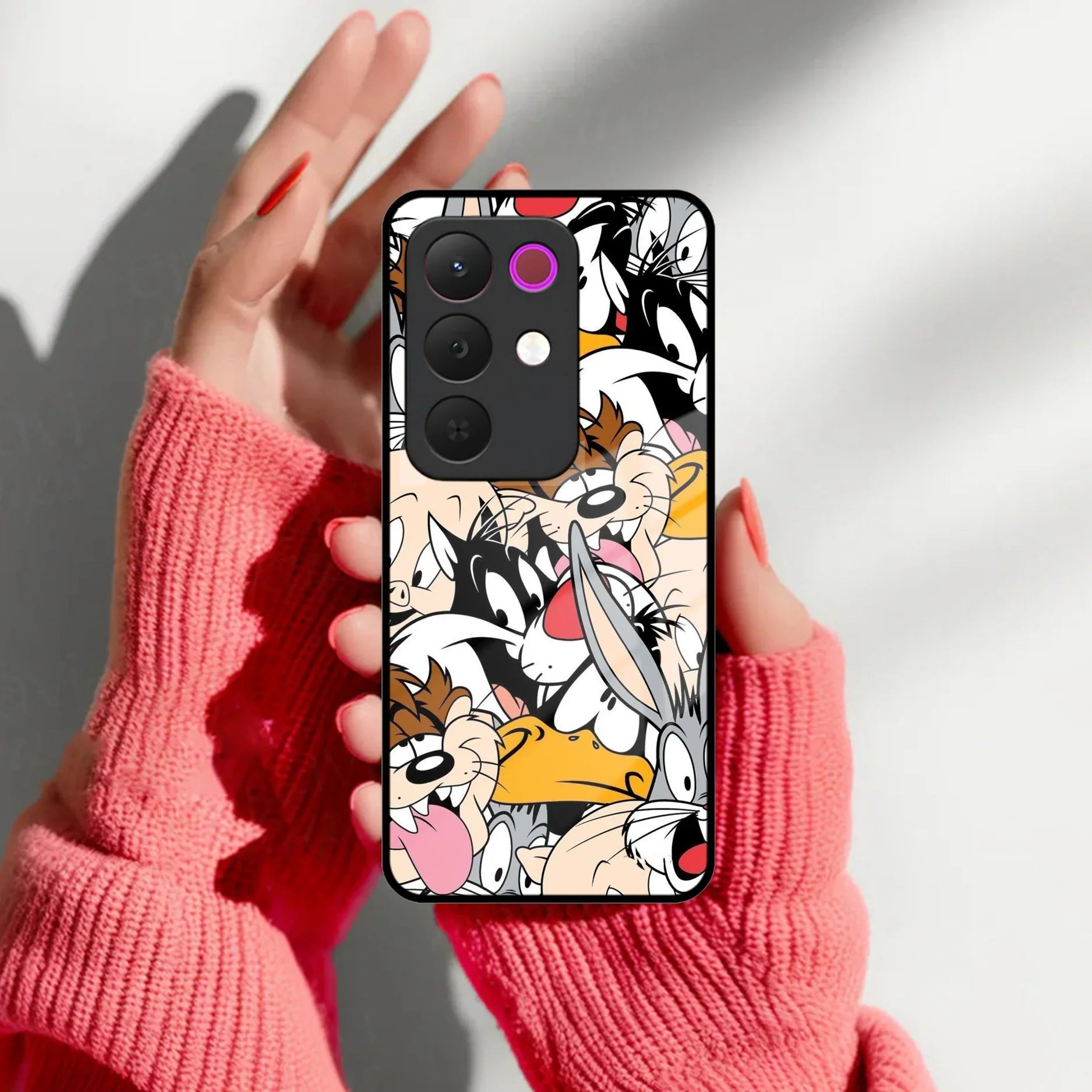 Cute Bugs Bunny Glass Case Cover For Realme/Narzo