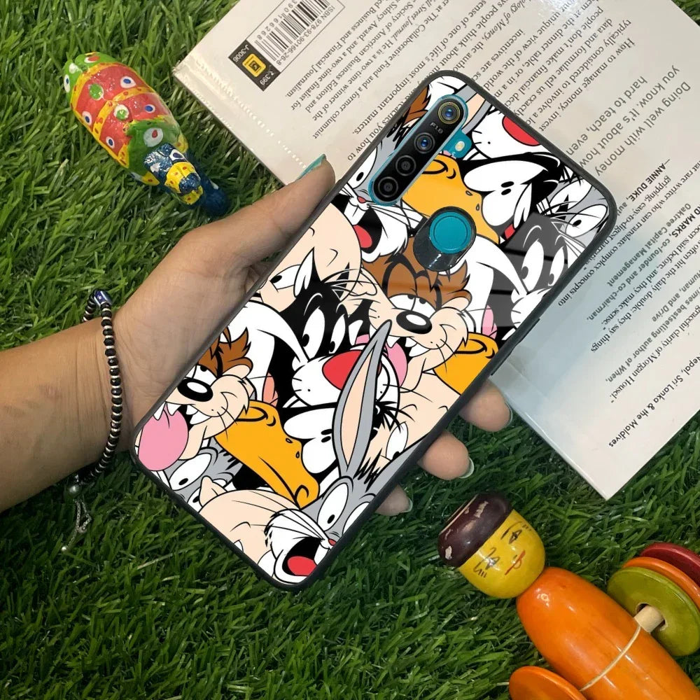 Cute Bugs Bunny Glass Case Cover For Realme/Narzo - ShopOnCliQ