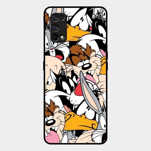 Cute Bugs Bunny Glass Case Cover For Realme 7 Pro