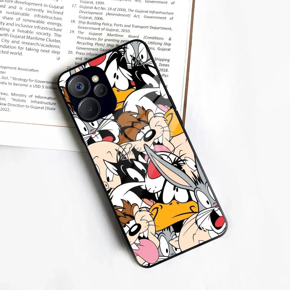Cute Bugs Bunny Glass Case Cover For Realme/Narzo - ShopOnCliQ