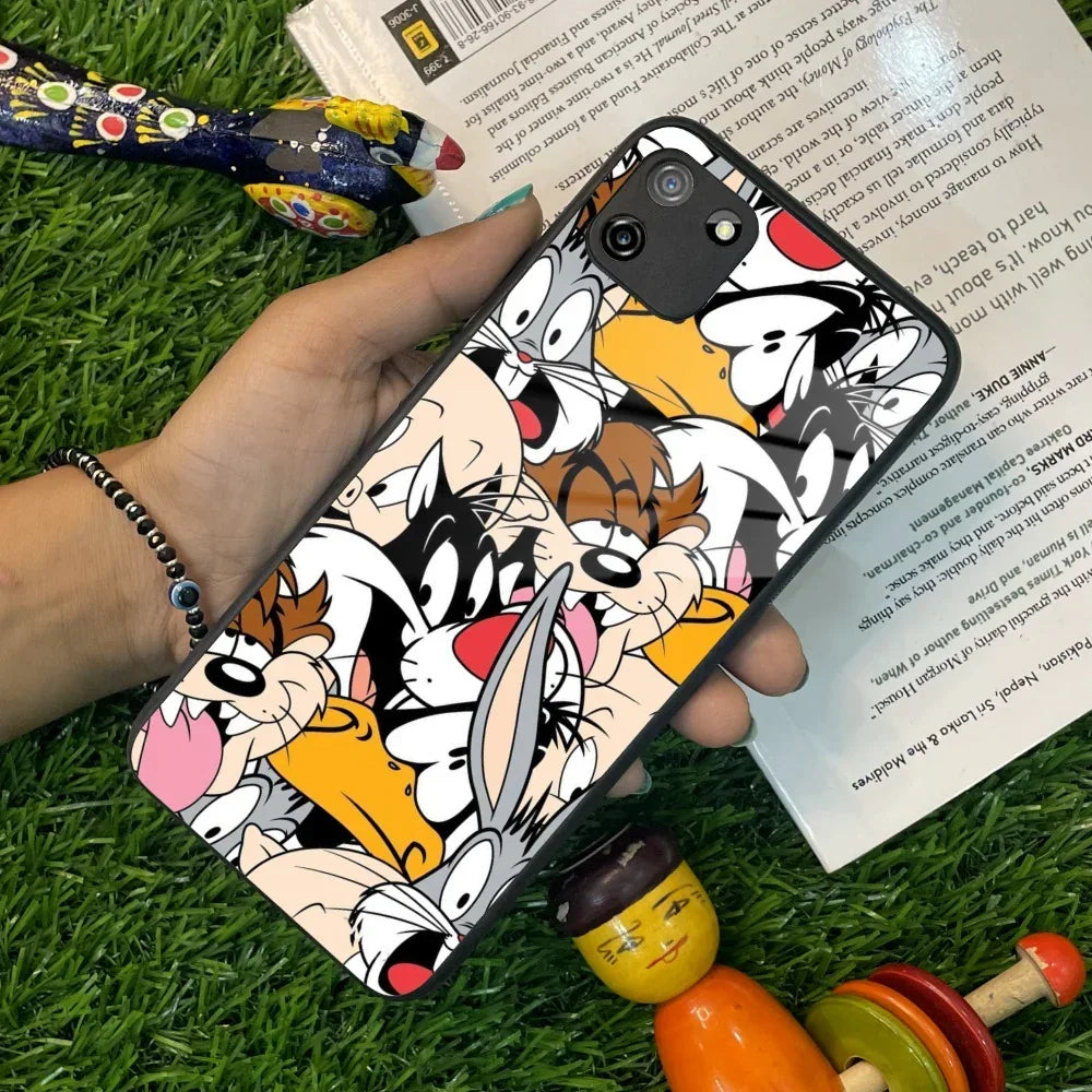 Cute Bugs Bunny Glass Case Cover For Realme/Narzo - ShopOnCliQ