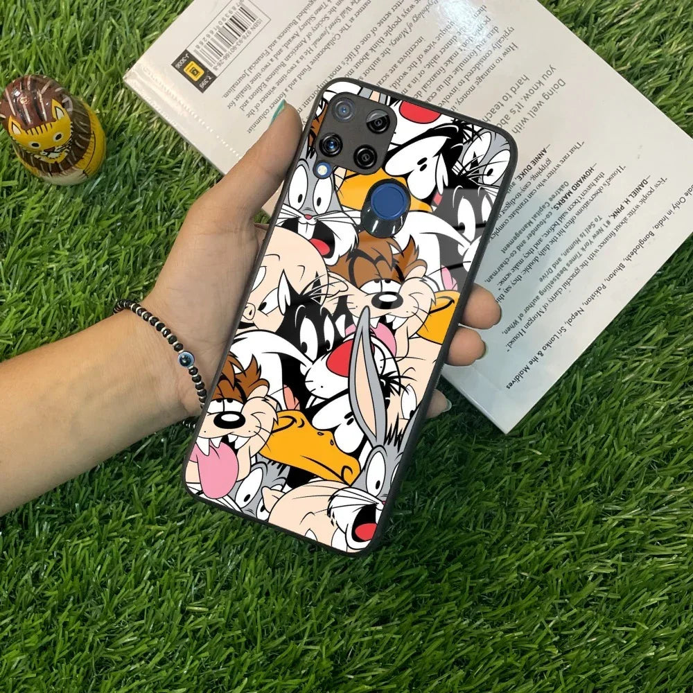 Cute Bugs Bunny Glass Case Cover For Realme/Narzo - ShopOnCliQ