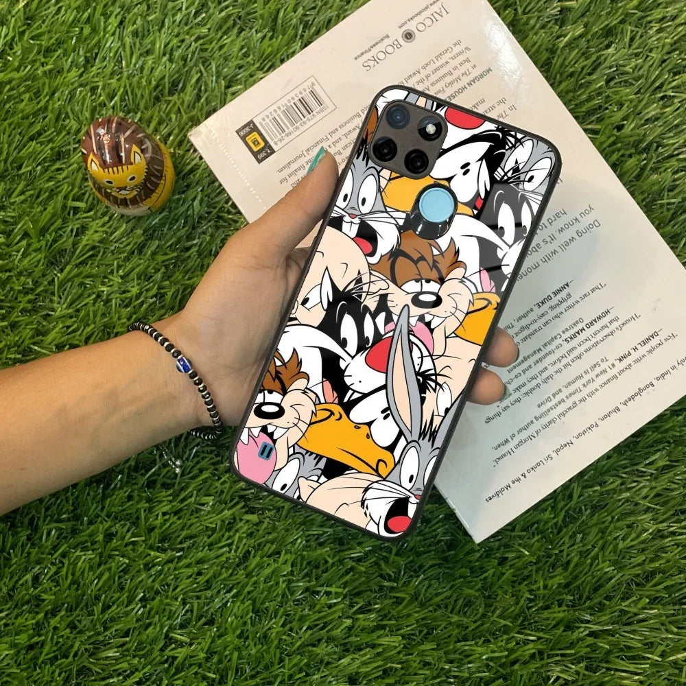 Cute Bugs Bunny Glass Case Cover For Realme/Narzo - ShopOnCliQ
