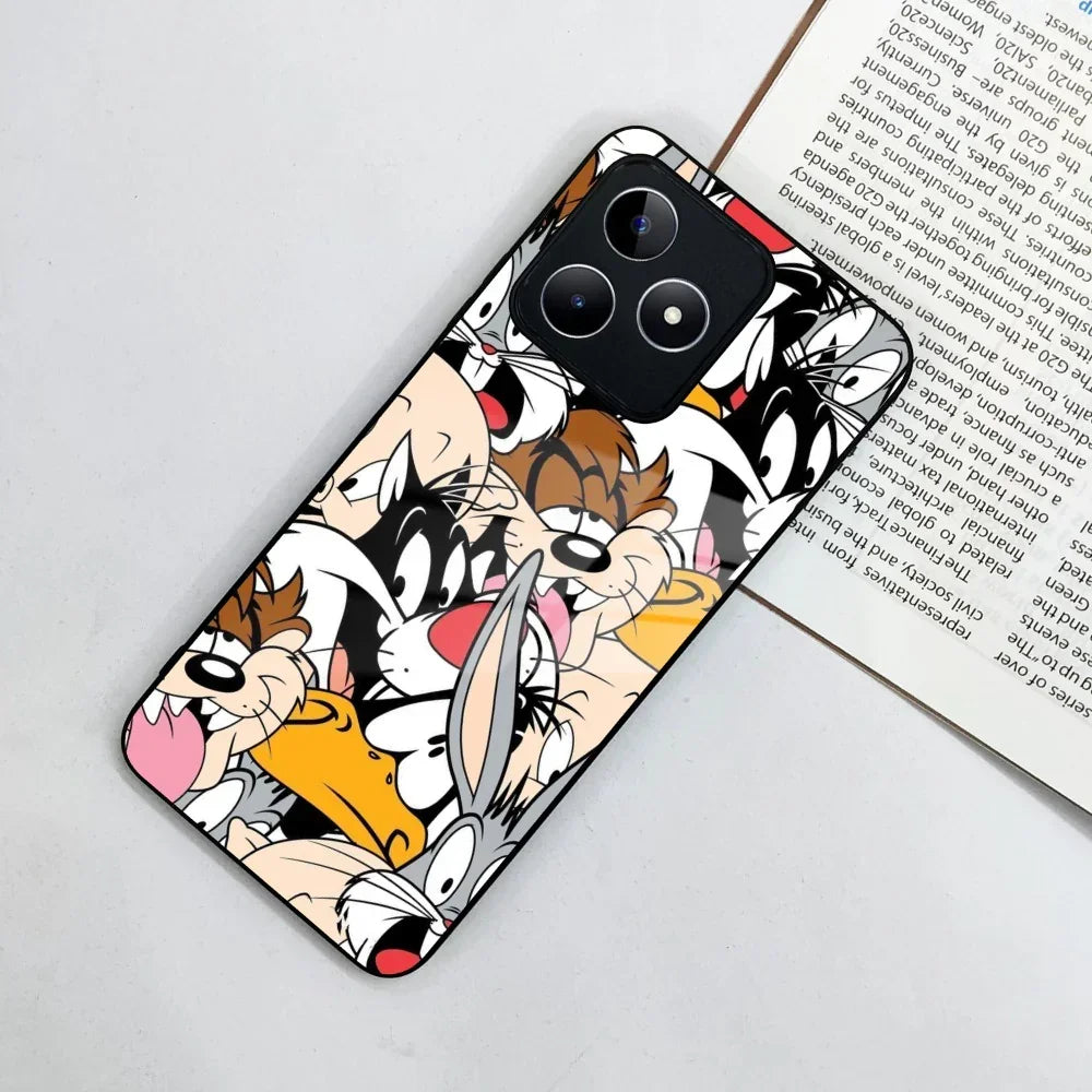 Cute Bugs Bunny Glass Case Cover For Realme/Narzo - ShopOnCliQ