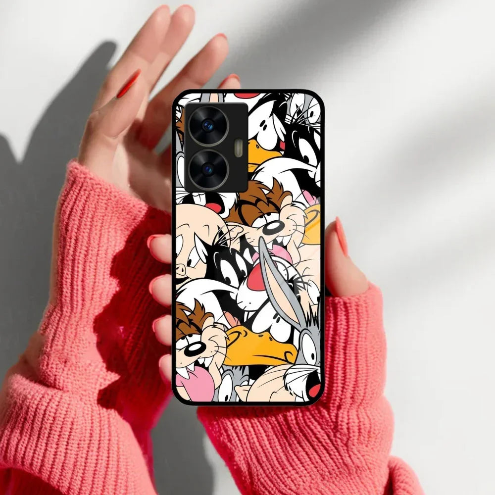 Cute Bugs Bunny Glass Case Cover For Realme/Narzo - ShopOnCliQ