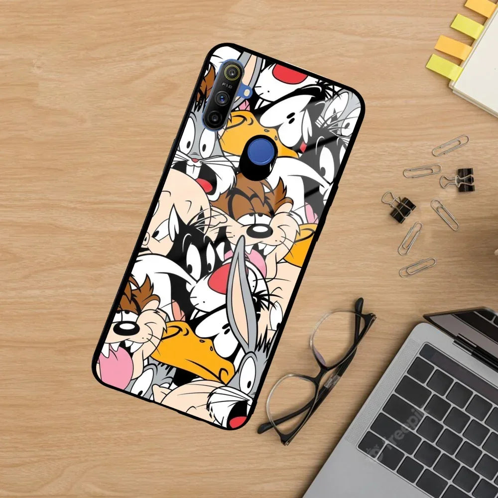 Cute Bugs Bunny Glass Case Cover For Realme/Narzo - ShopOnCliQ