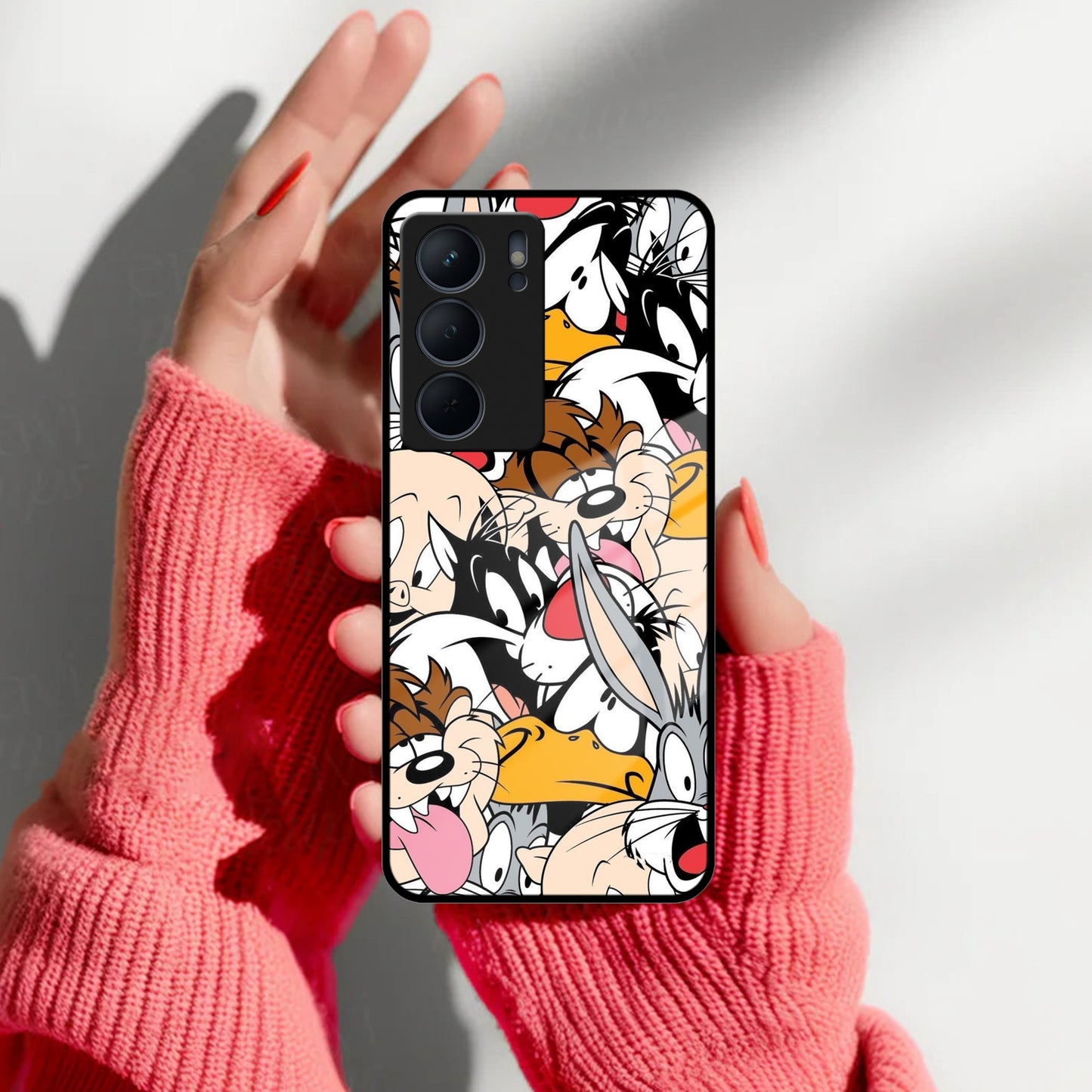 Cute Bugs Bunny Glass Case Cover For Realme/Narzo