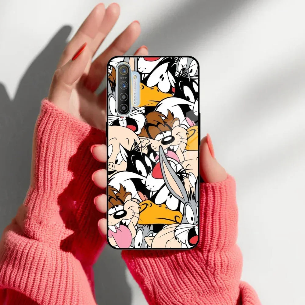 Cute Bugs Bunny Glass Case Cover For Realme/Narzo - ShopOnCliQ