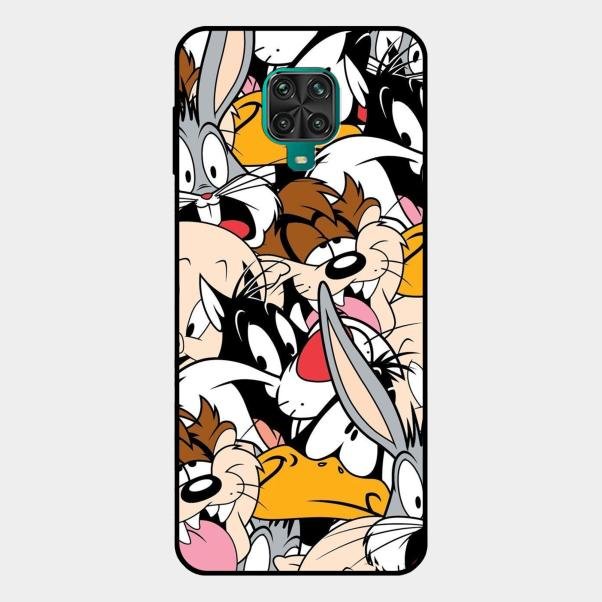 Cute Bugs Bunny Glass Case Cover For Redmi Note 10 Lite