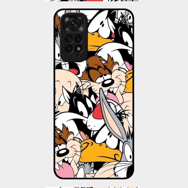 Cute Bugs Bunny Glass Case Cover For Redmi Note 11