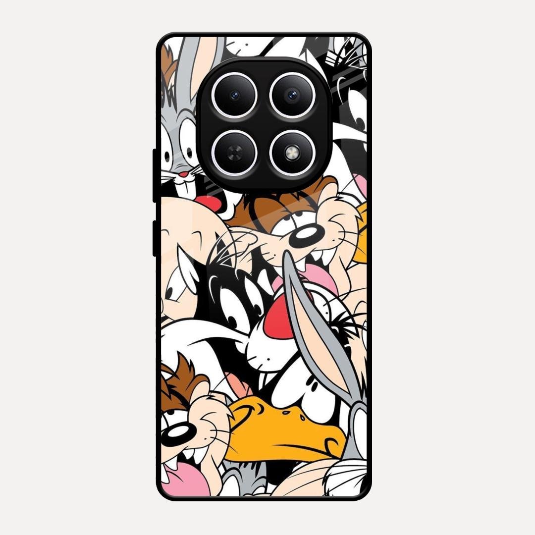 Cute Bugs Bunny Glass Case Cover For Redmi Note 15 5G