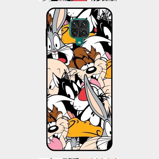 Cute Bugs Bunny Glass Case Cover For Redmi Note 9 Pro Max