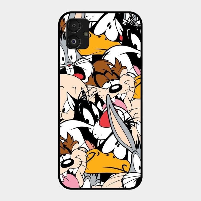 Cute Bugs Bunny Glass Case Cover For Samsung Galaxy F14 5G