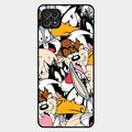 Cute Bugs Bunny Glass Case Cover For Samsung Galaxy F42 5G