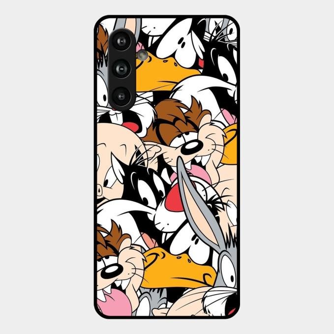 Cute Bugs Bunny Glass Case Cover For Samsung Galaxy M54 5G