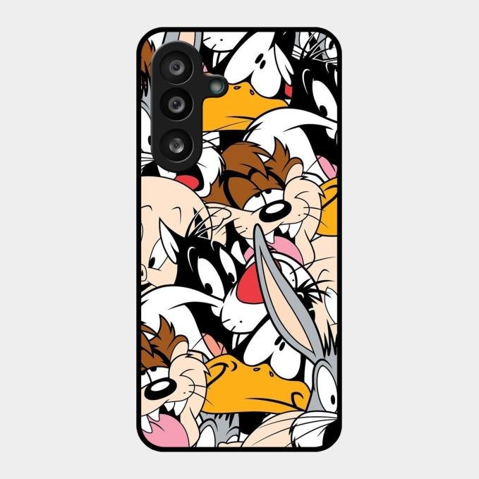 Cute Bugs Bunny Glass Case Cover For Samsung Galaxy F56 5G
