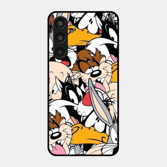 Cute Bugs Bunny Glass Case Cover For Samsung Galaxy M35 5G
