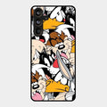Cute Bugs Bunny Glass Case Cover For Samsung Galaxy M55 5G