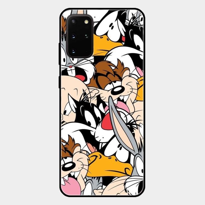 Cute Bugs Bunny Glass Case Cover For Samsung Galaxy S20 Plus