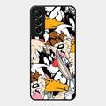 Cute Bugs Bunny Glass Case Cover For Samsung Galaxy S21 Fe 5G