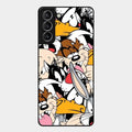 Cute Bugs Bunny Glass Case Cover For Samsung Galaxy S21 Plus