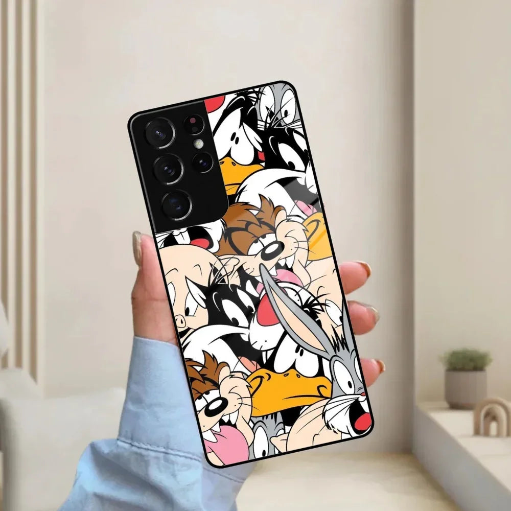 Cute Bugs Bunny Glass Case Cover For Samsung - ShopOnCliQ
