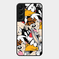 Cute Bugs Bunny Glass Case Cover For Samsung Galaxy S22 5G