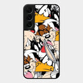 Cute Bugs Bunny Glass Case Cover For Samsung Galaxy S22 Plus 5G