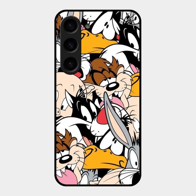 Cute Bugs Bunny Glass Case Cover For Samsung Galaxy S23 5G