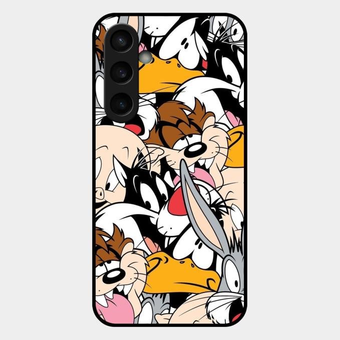 Cute Bugs Bunny Glass Case Cover For Samsung Galaxy S23 Fe 5G