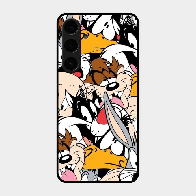 Cute Bugs Bunny Glass Case Cover For Samsung Galaxy S24 Plus 5G