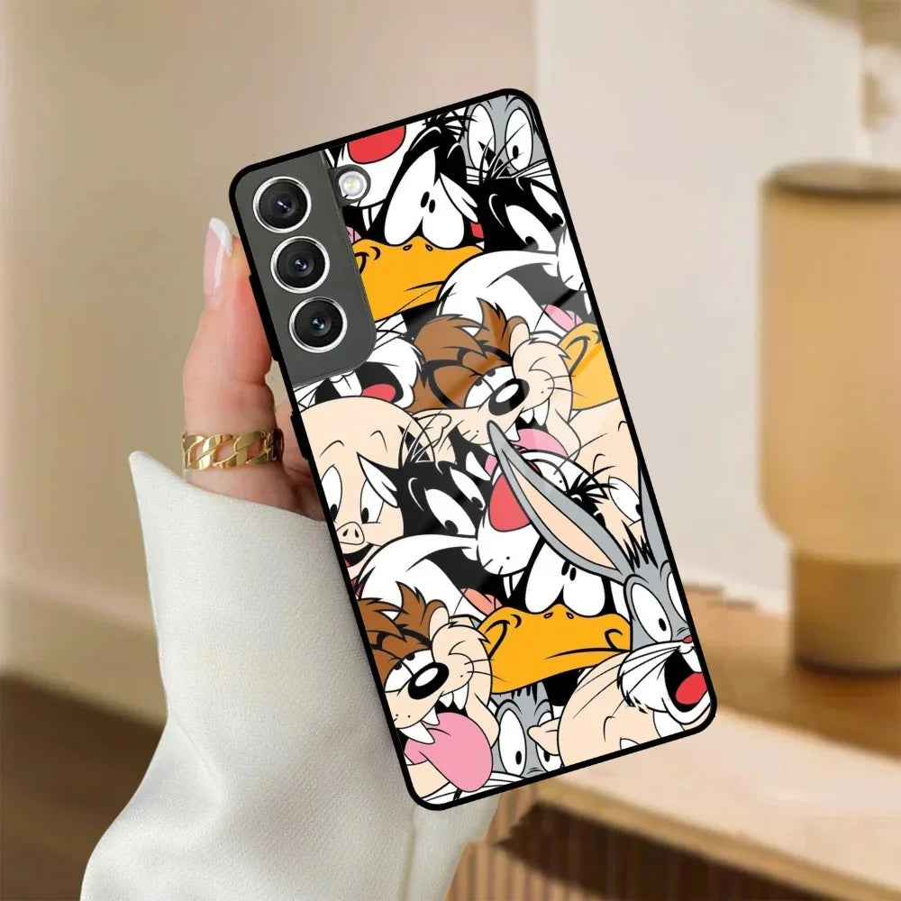Cute Bugs Bunny Glass Case Cover For Samsung - ShopOnCliQ