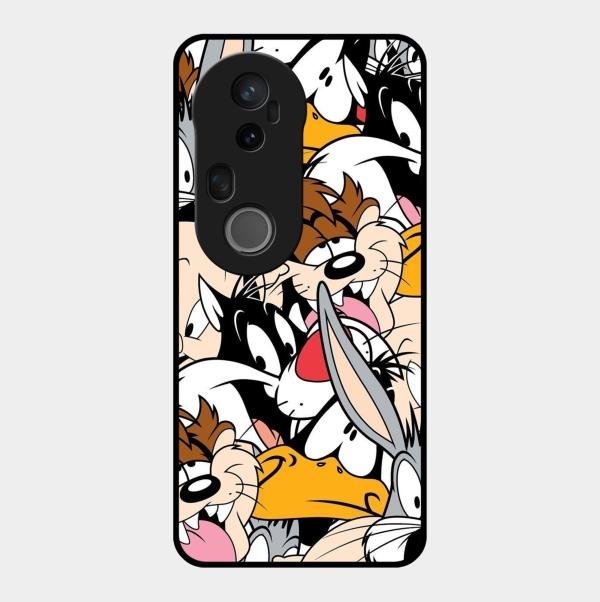 Cute Bugs Bunny Glass Case Cover For Vivo T4 Ultra 5G