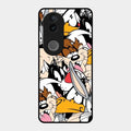 Cute Bugs Bunny Glass Case Cover For Vivo T4R 5G