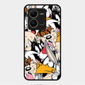 Cute Bugs Bunny Glass Case Cover For Vivo V25 5G