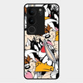 Cute Bugs Bunny Glass Case Cover For Vivo V29 Pro 5G