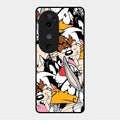 Cute Bugs Bunny Glass Case Cover For Vivo V40 5G