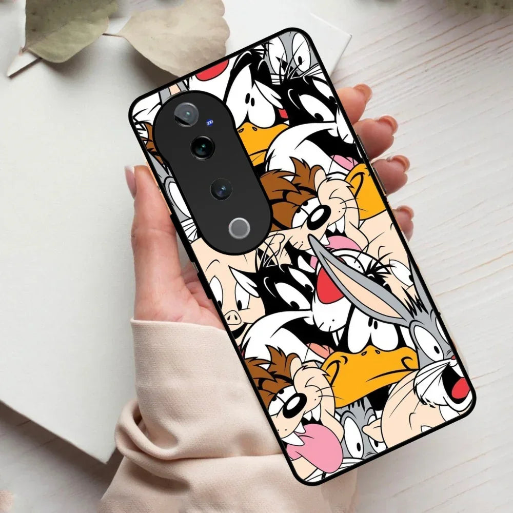 Cute Bugs Bunny Glass Case Cover For Vivo - ShopOnCliQ