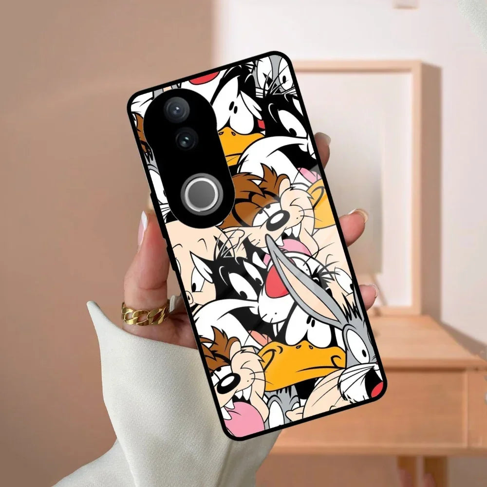 Cute Bugs Bunny Glass Case Cover For Vivo - ShopOnCliQ
