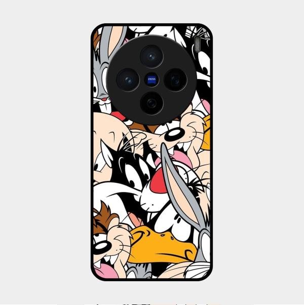 Cute Bugs Bunny Glass Case Cover For Vivo X200 5G