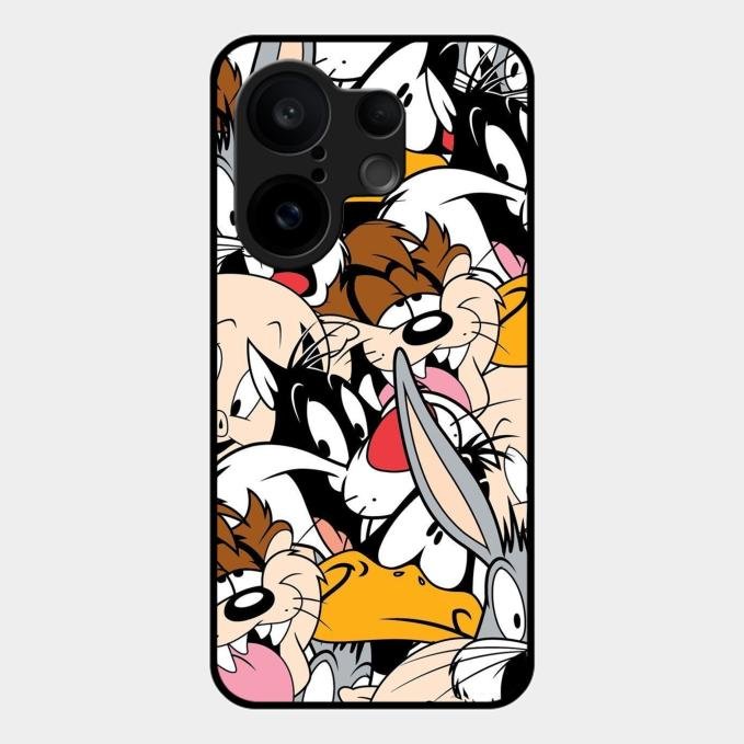 Cute Bugs Bunny Glass Case Cover For Vivo X200 Fe 5G